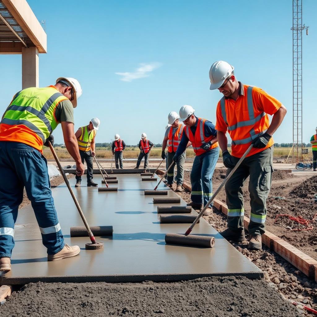 Our concrete crew at work